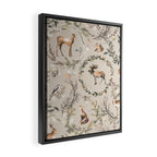 Harvest 2025 Woodland Toile Winter Autumn Animals Forest  Framed Canvas Print Gallery Image 2