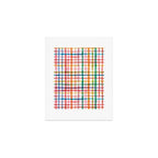  Holiday 2025 Cheerful Plaid Watercolor Gingham Art Print Gallery Image 1