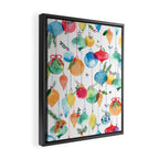 Holiday 2025 Christmas Colorful Baubles Framed Canvas Print Gallery Image 2