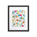 Holiday 2025 Christmas Colorful Baubles Framed Art Print Gallery Image 5