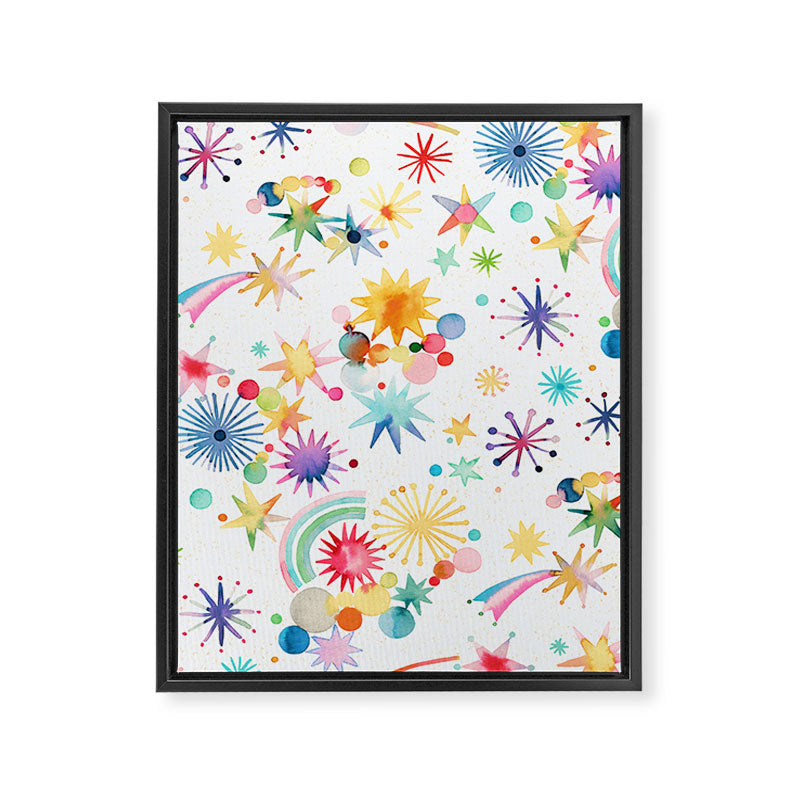 Holiday 2025 Shooting Stars Sky Framed Canvas Print Gallery Image 8