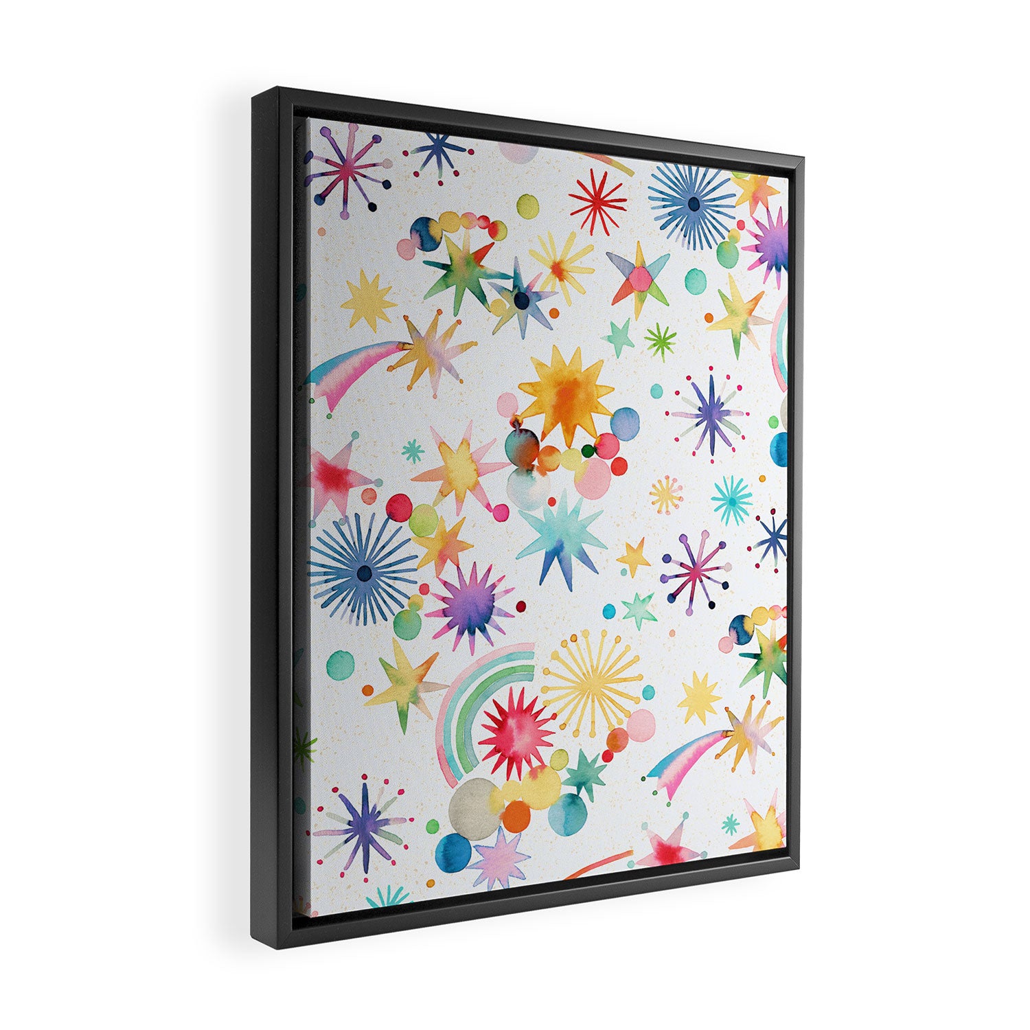 Holiday 2025 Shooting Stars Sky Framed Canvas Print Gallery Image 2