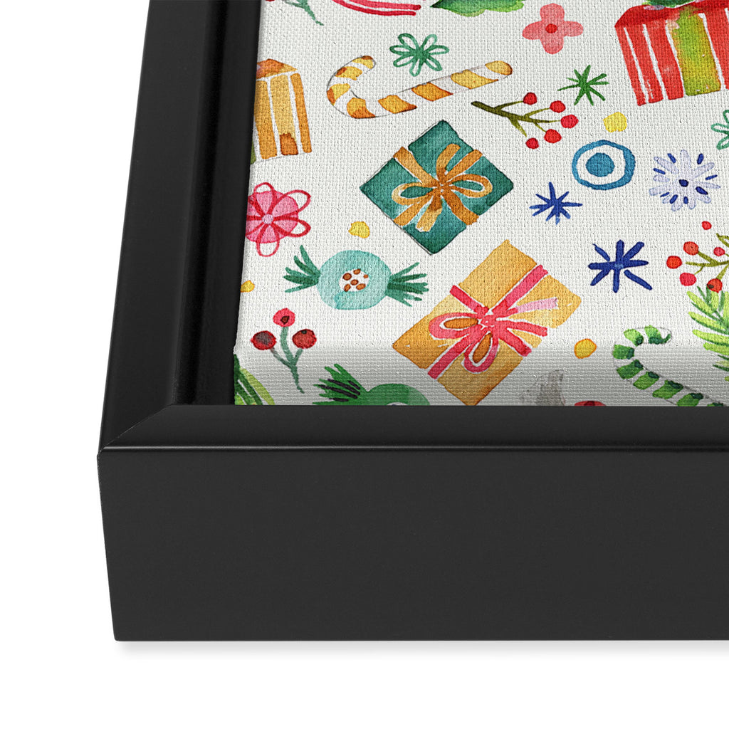 Holiday 2025 Sweets, Gifts and Candies Framed Canvas Print Gallery Image 3