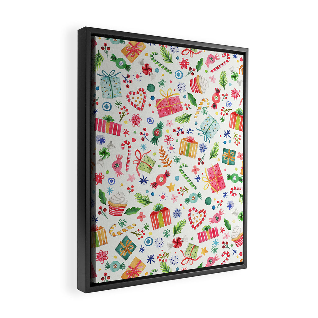 Holiday 2025 Sweets, Gifts and Candies Framed Canvas Print Gallery Image 2