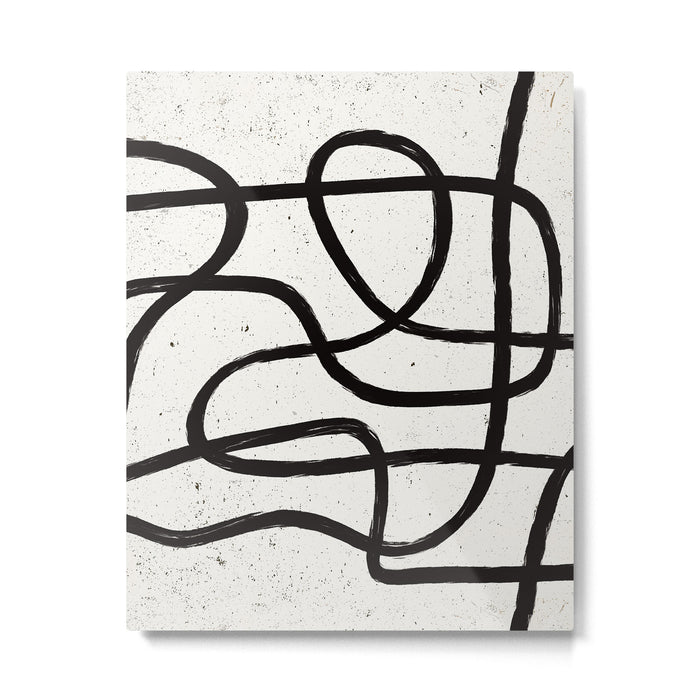 Japandi Minimal Marker Shapes Metal Print Gallery Image 1