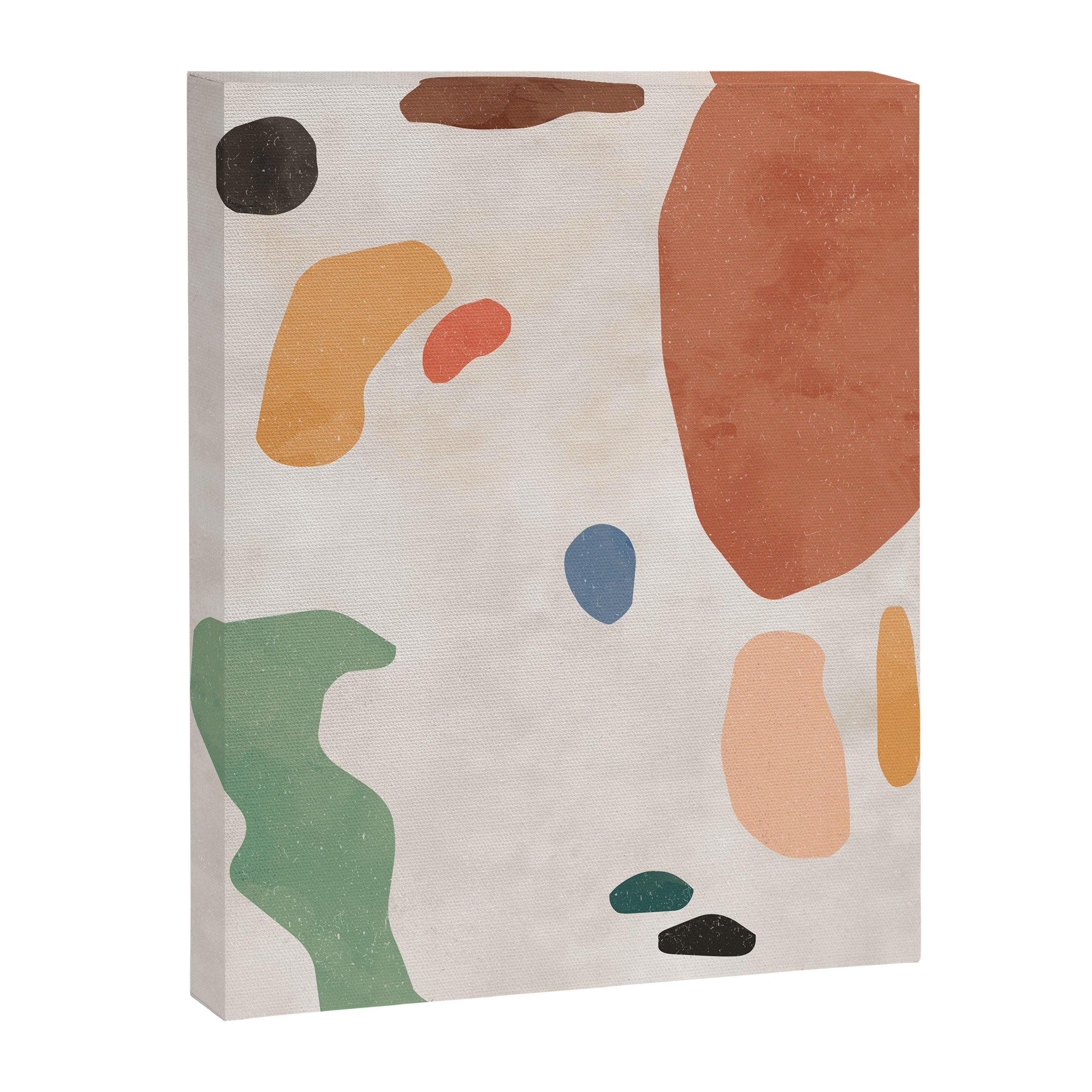 Organic Terracotta Thin Shapes Abstract Canvas Print Gallery Image 8