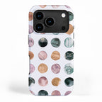 Watercolor Earth Tone Dots Minimal Boho Pattern iPhone Case Gallery Image 1