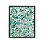 Watercolor Eucalyptus Botanical Green Leaves Framed Canvas Print Gallery Image 8