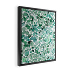 Watercolor Eucalyptus Botanical Green Leaves Framed Canvas Print Gallery Image 2