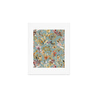 Wild Grasses Botanical Gold Teal Art Print Gallery Image 1