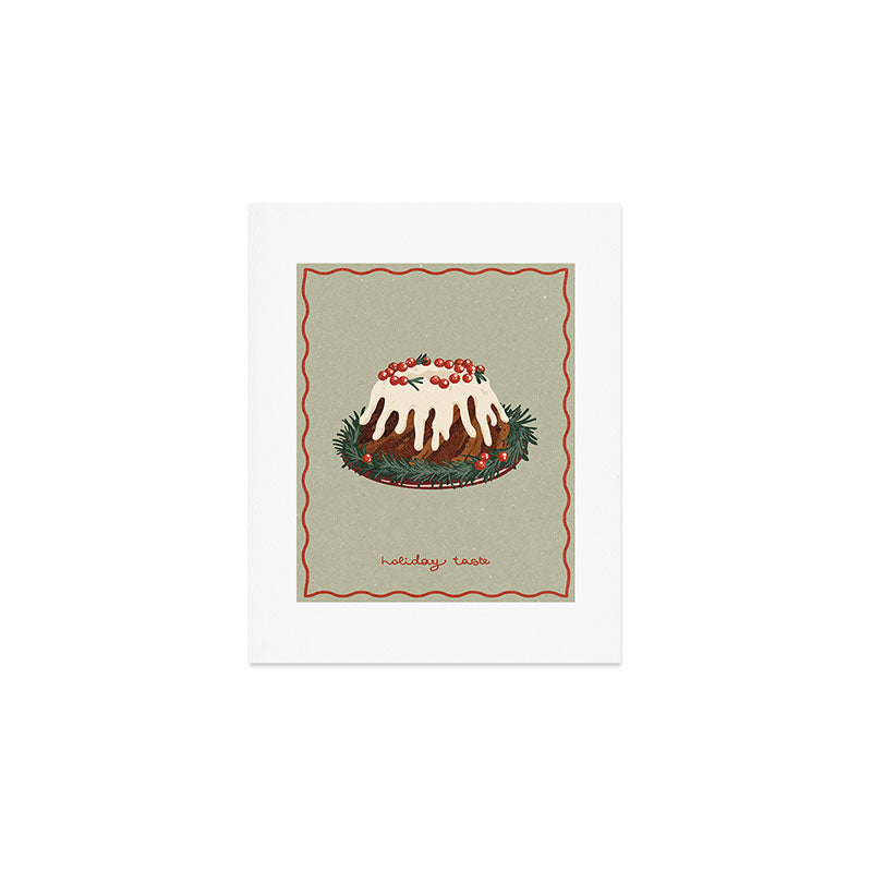 Christmas cake. Holiday Taste Art Print Gallery Image 1