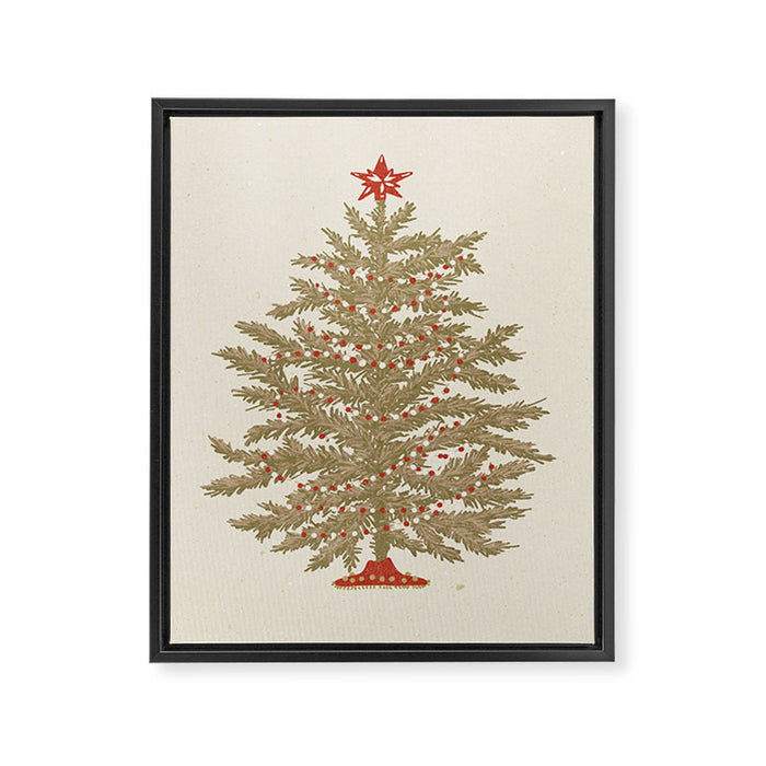 Christmas tree 02 Framed Canvas Print Gallery Image 1