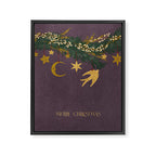 Christmas vintage toys on Christmas tree branches Framed Canvas Print Gallery Image 6