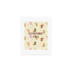 Cowgirl boots pattern Art Print Gallery Image 1