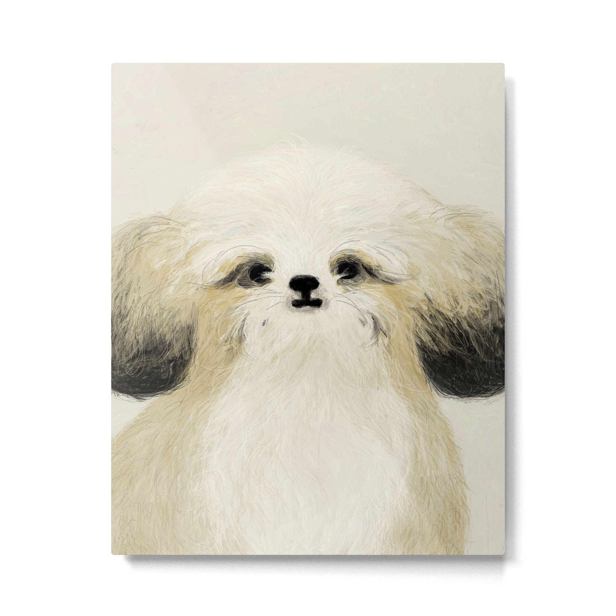 Cute dogs portrait. Wally Metal Print Gallery Image 4