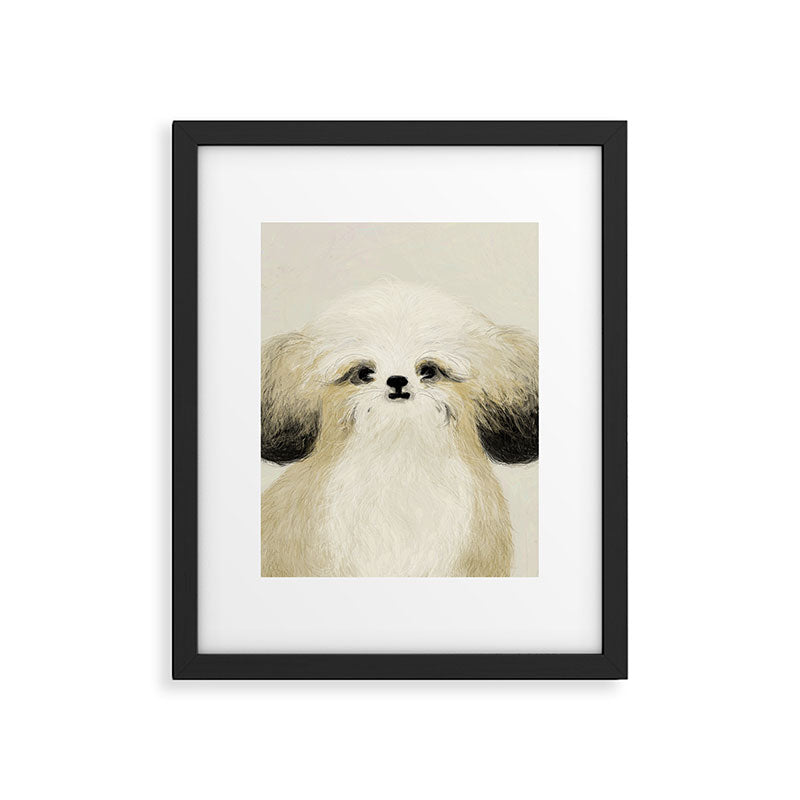 Cute dogs portrait. Wally Framed Art Print Gallery Image 5