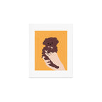 Cute puppy in arms Art Print Gallery Image 1