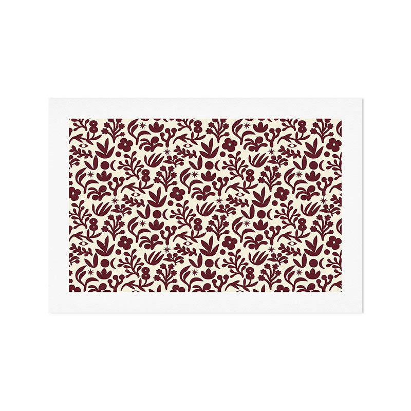 Floral shapes Pattern 01 Art Print Gallery Image 1