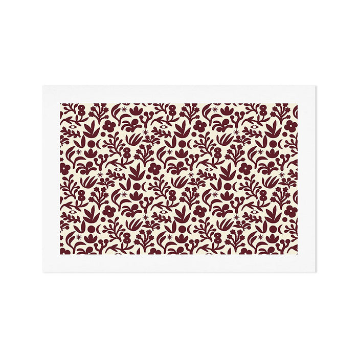 Floral shapes Pattern 01 Art Print Gallery Image 1