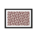 Floral shapes Pattern 01 Framed Art Print Gallery Image 2