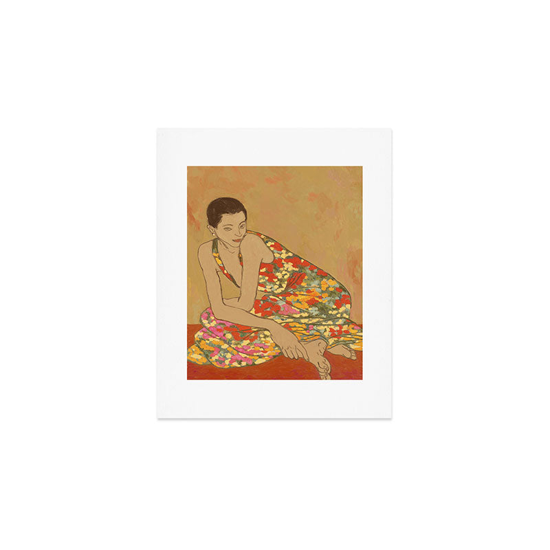 Flower dress  Art Print Gallery Image 1