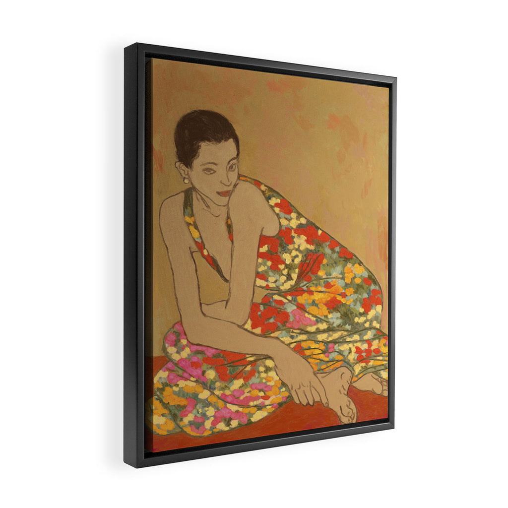 Flower dress  Framed Canvas Print Gallery Image 2