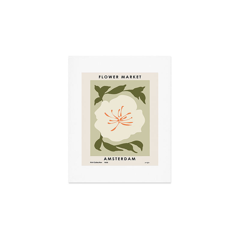 Flower Market, Amsterdam, cottagecore boho vibes Art Print Gallery Image 1