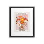 Flower Market, Barcelona, colorful abstract bouquet Framed Art Print Gallery Image 5