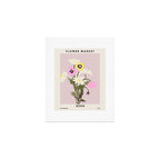 Flower market, Bern, Abstract botanical art Art Print Gallery Image 1