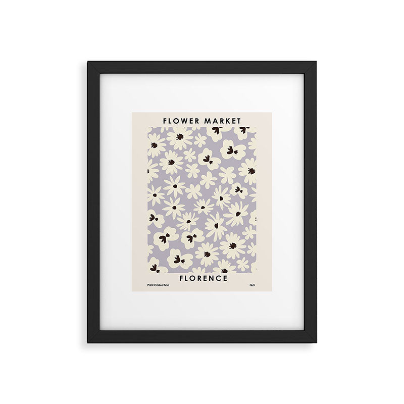 Flower market, Florence, Summer aesthetic Framed Art Print Gallery Image 5