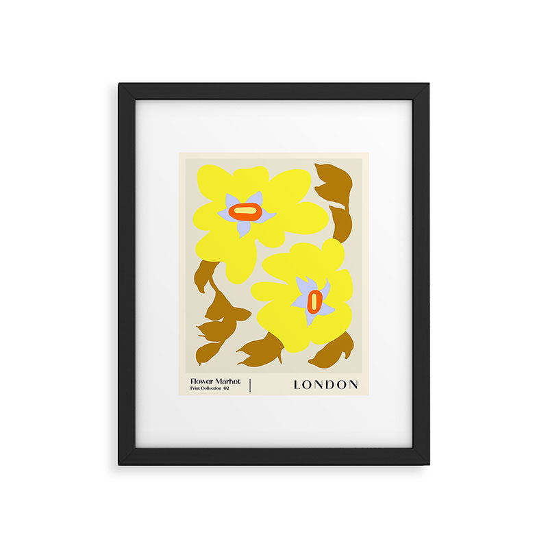 Flower Market, London, Abstract floral art Framed Art Print Gallery Image 5
