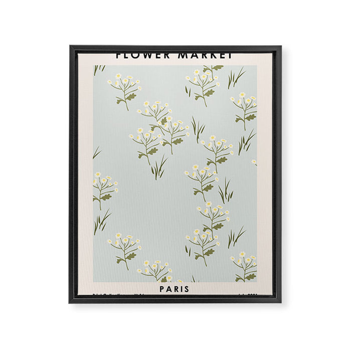 Flower market. Paris Framed Canvas Print Gallery Image 1