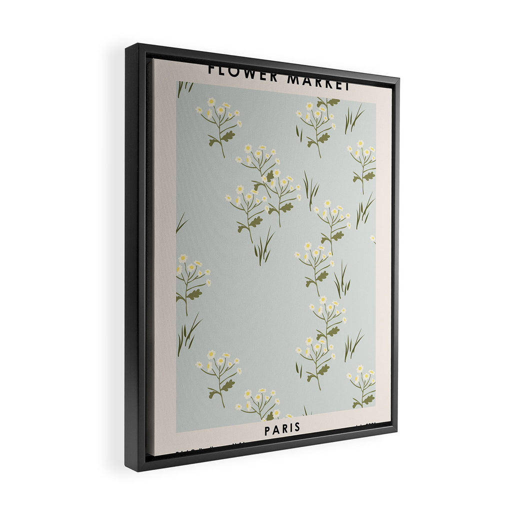 Flower market. Paris Framed Canvas Print Gallery Image 2