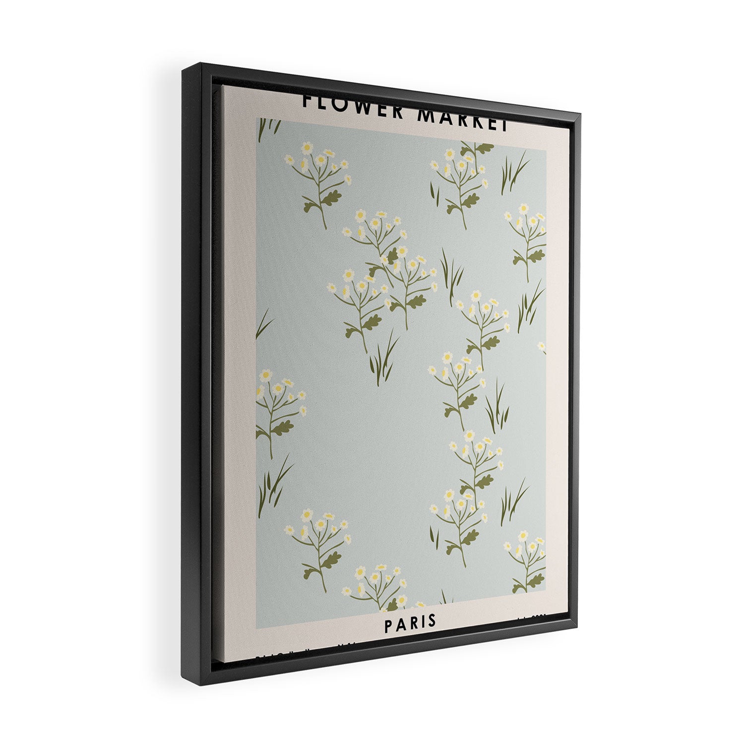 Flower market. Paris Framed Canvas Print Gallery Image 2