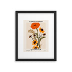 Flower Market, Stockholm, Pastel retro style Framed Art Print Gallery Image 5