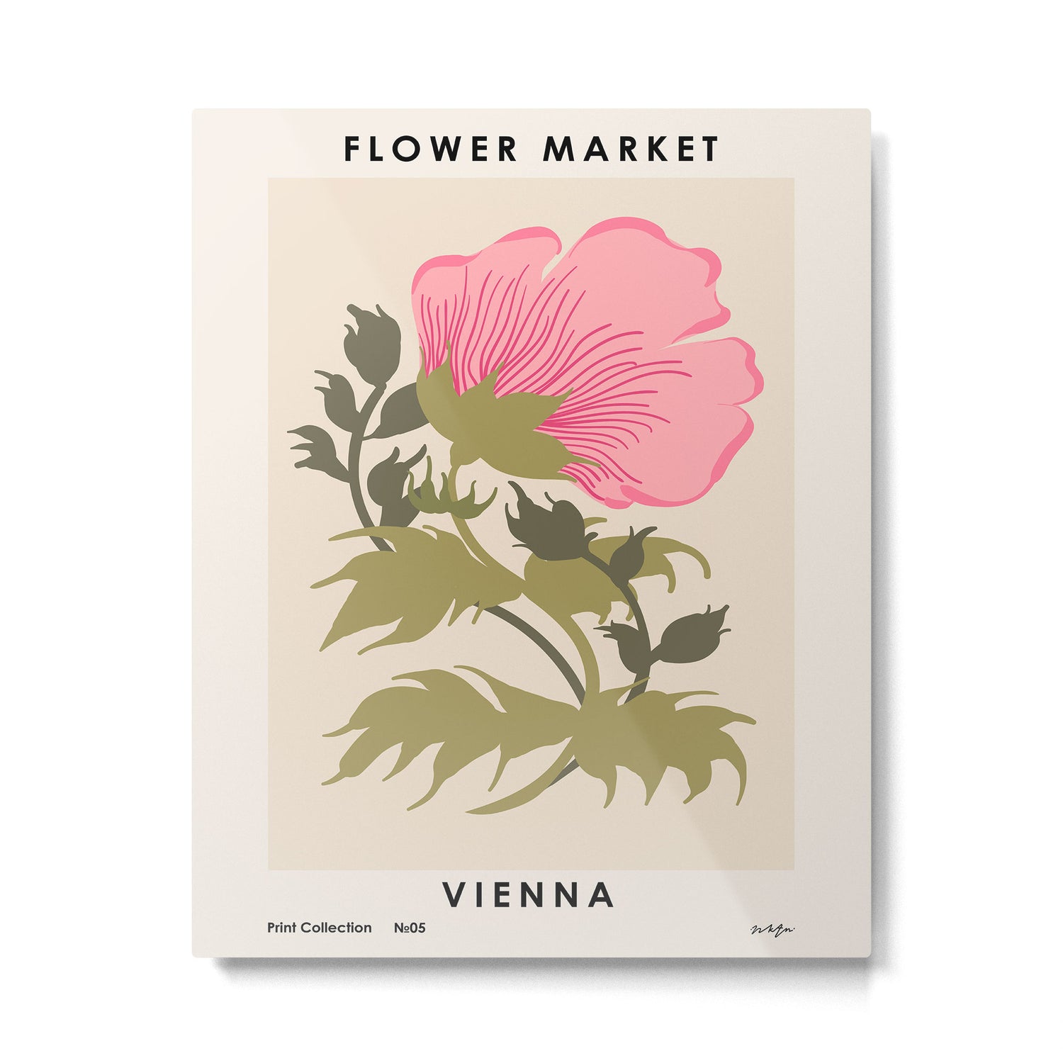 Flower Market, Vienna, Boho vintage style Metal Print Gallery Image 4