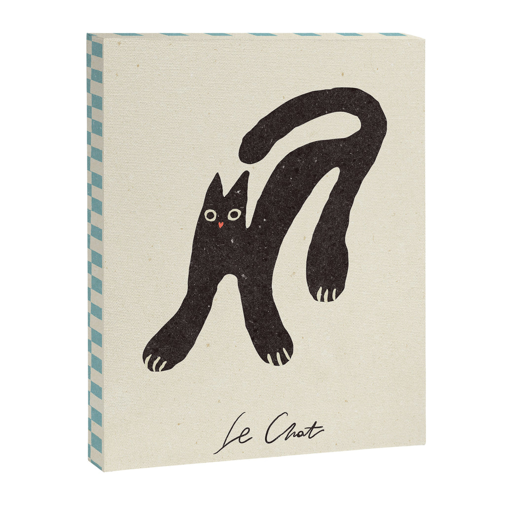 Funny mood cat illustration Canvas Print Gallery Image 6