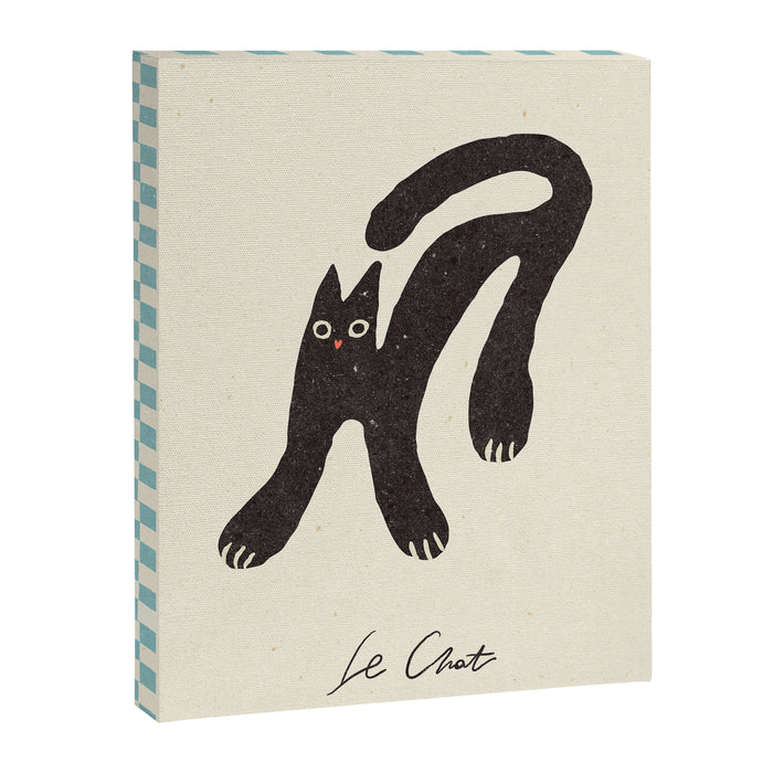 Funny mood cat illustration Canvas Print Gallery Image 1
