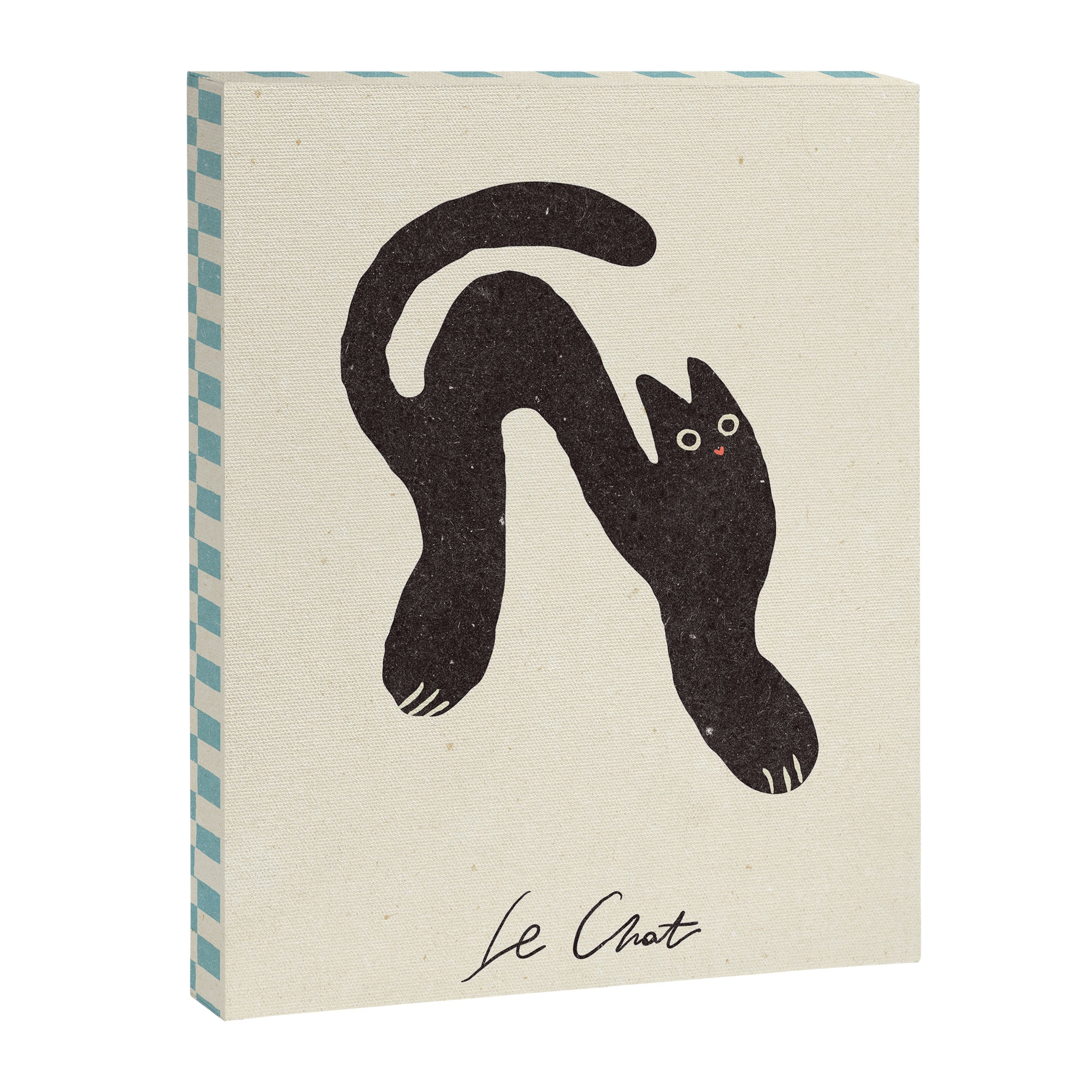 Le Chat. Funny cat illustration Canvas Print Gallery Image 6
