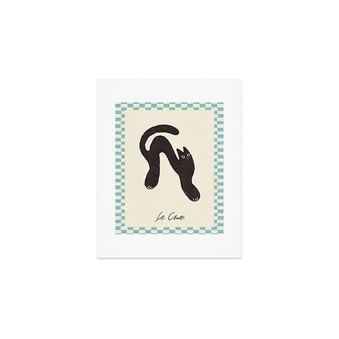 Le Chat. Funny cat illustration Art Print Gallery Image 1