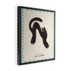 Le Chat. Funny cat illustration Framed Canvas Print Gallery Image 2