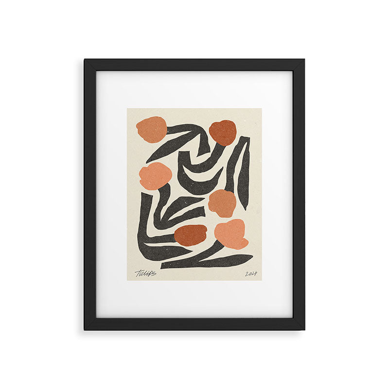 Modern tulips art 03 Framed Art Print Gallery Image 5