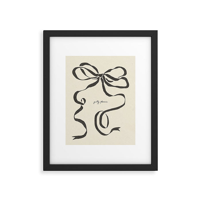 Ribbon bow Framed Art Print Gallery Image 1