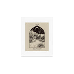 The Moon Tarot Card Poster. Mystic Landscape. Esoteric tarot. Dark moon Art Print Gallery Image 1