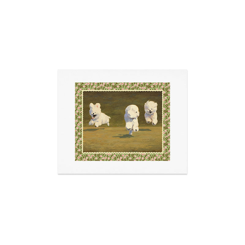 Three Dogs Running Art Print