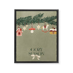 Toys on the Christmas tree. Cozy season Framed Canvas Print Gallery Image 6