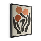 Tulips | modern floral artwork 02 Framed Canvas Print Gallery Image 2