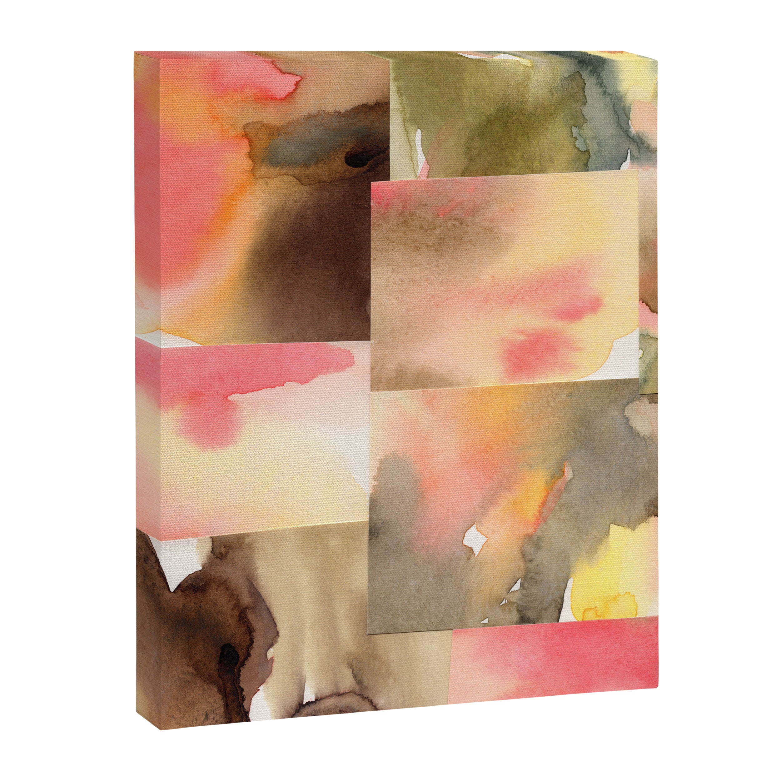 Watercolor Abstract composition 1 Canvas Print Gallery Image 6