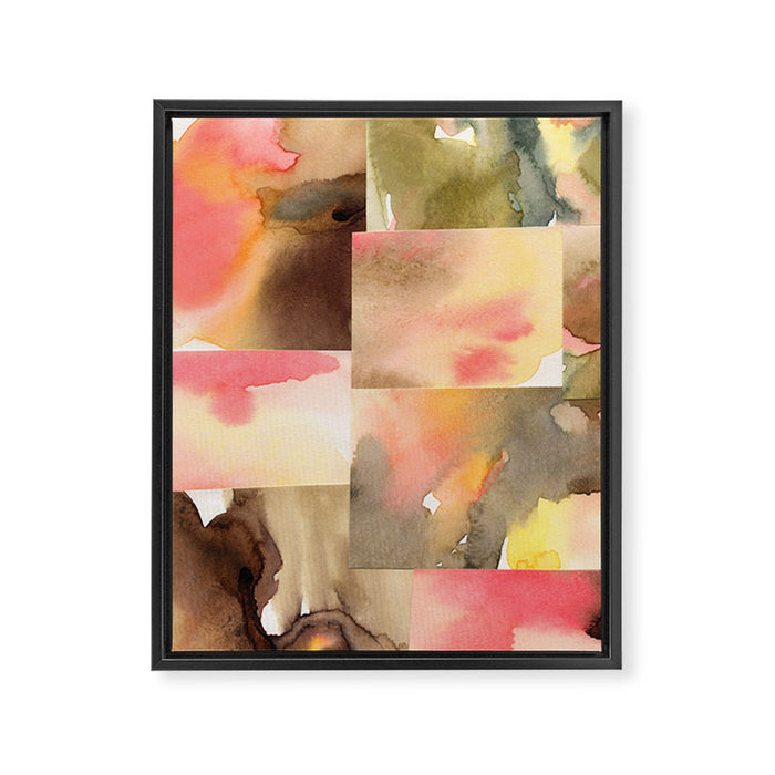 Watercolor Abstract composition 1 Framed Canvas Print Gallery Image 1