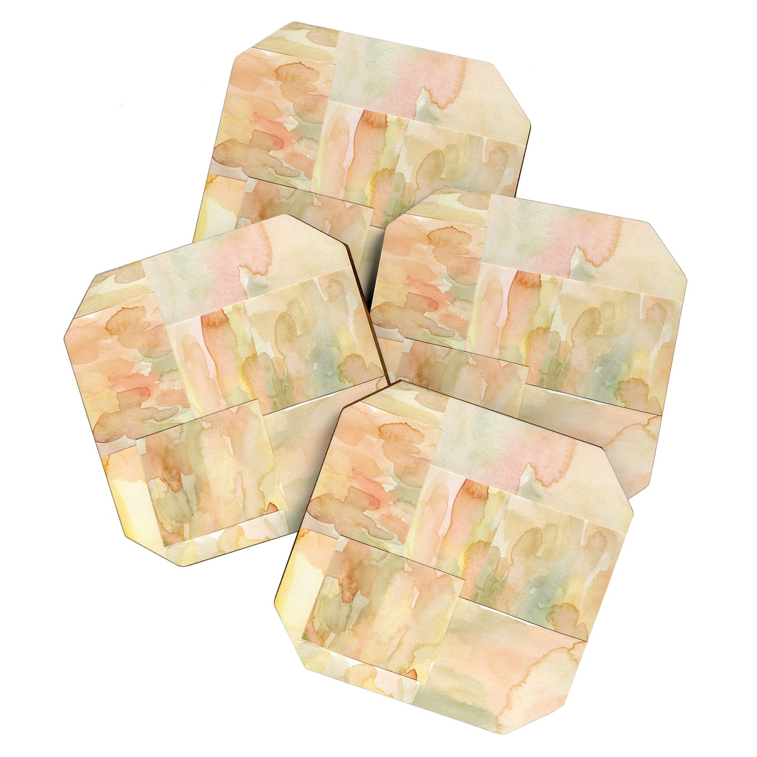 Watercolor Abstract composition 2 Coaster Gallery Image 1